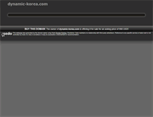 Tablet Screenshot of dynamic-korea.com